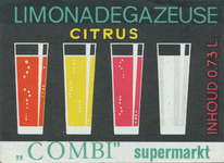 716286 Etiket voor flessen Limonadegazeuse Citrus van de Combi -supermarkt [Slotlaan 221-223] te Zeist, geproduceerd ...